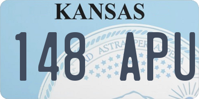 KS license plate 148APU