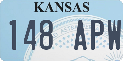 KS license plate 148APW