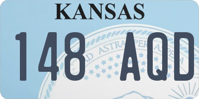 KS license plate 148AQD