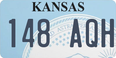 KS license plate 148AQH