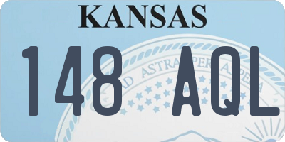 KS license plate 148AQL