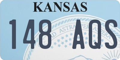 KS license plate 148AQS