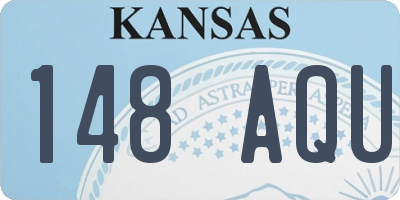 KS license plate 148AQU