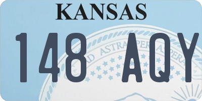 KS license plate 148AQY