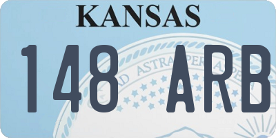 KS license plate 148ARB