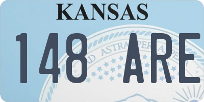 KS license plate 148ARE