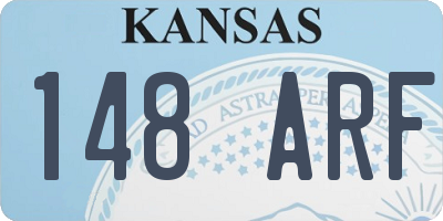 KS license plate 148ARF