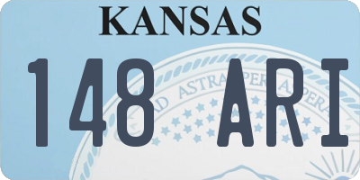KS license plate 148ARI