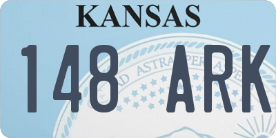 KS license plate 148ARK