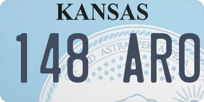 KS license plate 148ARO