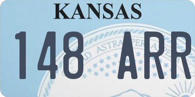 KS license plate 148ARR