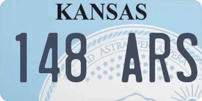 KS license plate 148ARS