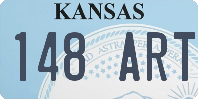 KS license plate 148ART