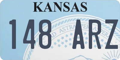 KS license plate 148ARZ
