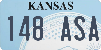 KS license plate 148ASA