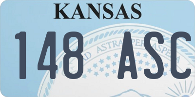 KS license plate 148ASC