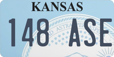 KS license plate 148ASE