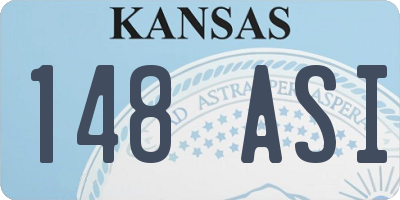 KS license plate 148ASI