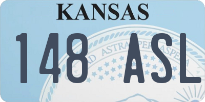 KS license plate 148ASL
