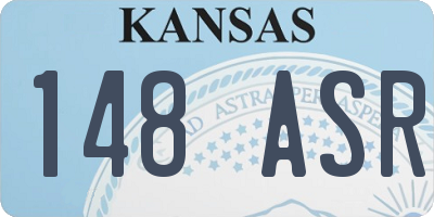KS license plate 148ASR