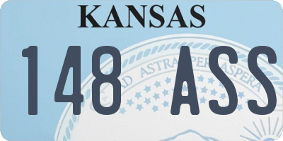 KS license plate 148ASS