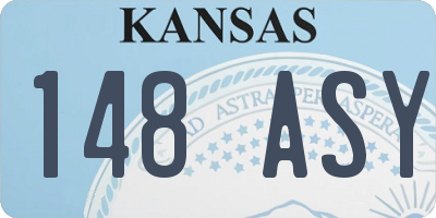 KS license plate 148ASY