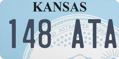 KS license plate 148ATA