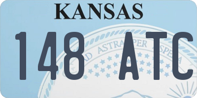 KS license plate 148ATC