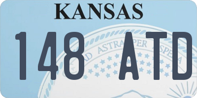 KS license plate 148ATD