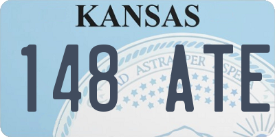 KS license plate 148ATE