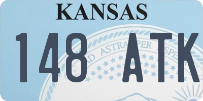 KS license plate 148ATK