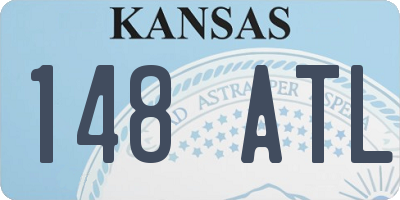 KS license plate 148ATL