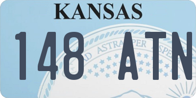 KS license plate 148ATN