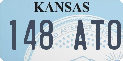 KS license plate 148ATO