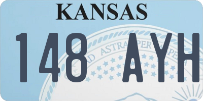 KS license plate 148AYH