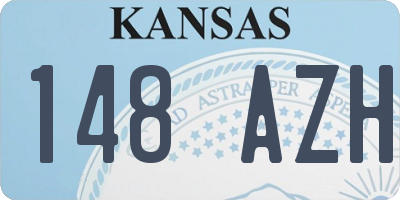 KS license plate 148AZH