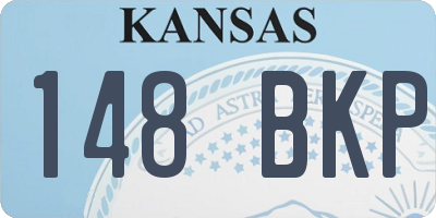 KS license plate 148BKP