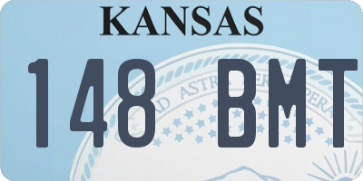 KS license plate 148BMT