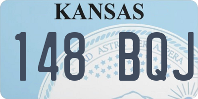 KS license plate 148BQJ