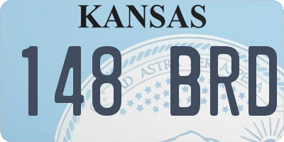 KS license plate 148BRD