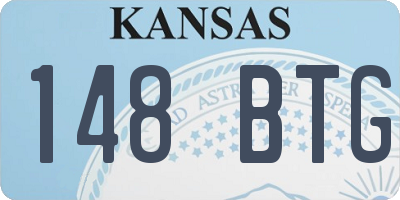 KS license plate 148BTG