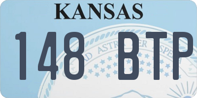 KS license plate 148BTP