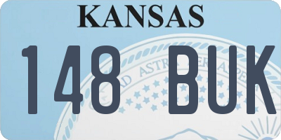 KS license plate 148BUK