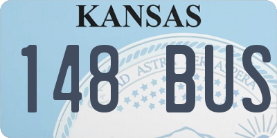 KS license plate 148BUS