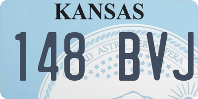 KS license plate 148BVJ