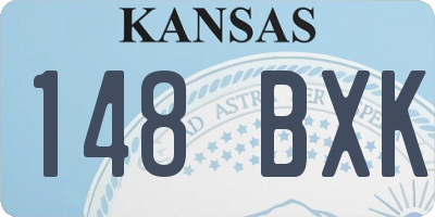 KS license plate 148BXK