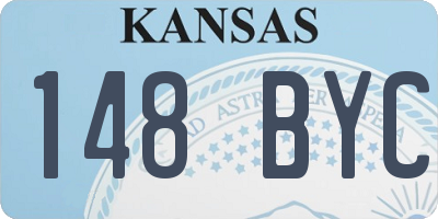KS license plate 148BYC