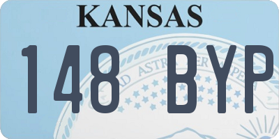 KS license plate 148BYP