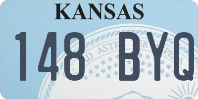 KS license plate 148BYQ