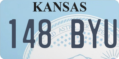 KS license plate 148BYU